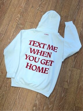 Lonely Ghost White Men’s Hooded Sweatshirt - Sz M